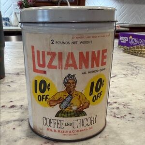 Vintage Luzianne Coffee and Chicory Tin